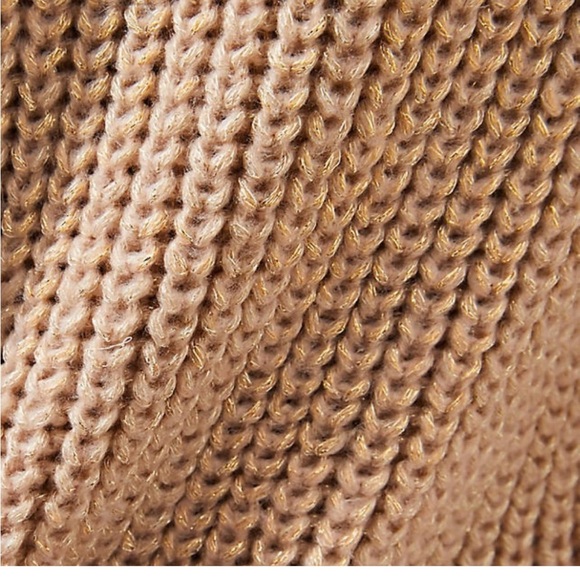 LOFT Women's V-Neck Sweater in gold - Picture 3 of 8